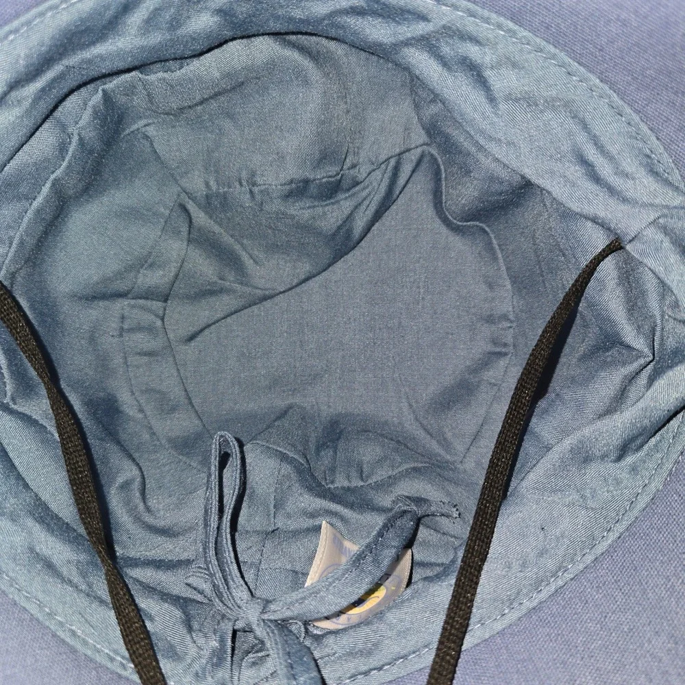 Wallaroo Hat Company Casual Traveler Hat Womens OS Blue Cotton Canvas Wide Brim